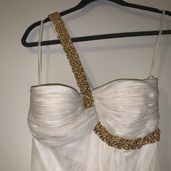 NWOT Caché One Shoulder Prom Dress - Picture 2 of 7
